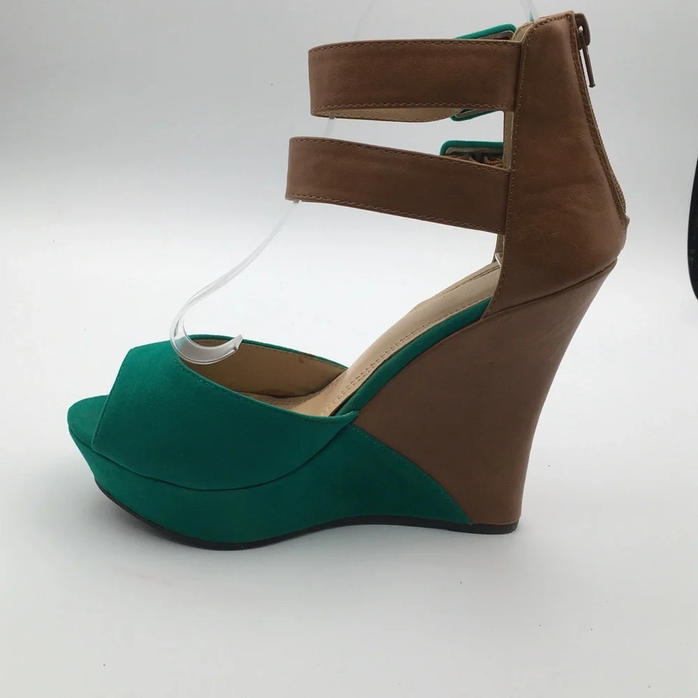 BERTINNI Suede Platform Sandals - Picture 3 of 8
